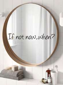 標語圖案墻面貼紙 - 黑色 - 查看 3