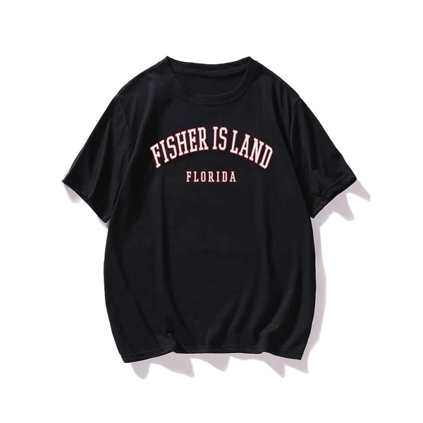 

Men Letter Graphic Tee, Black
