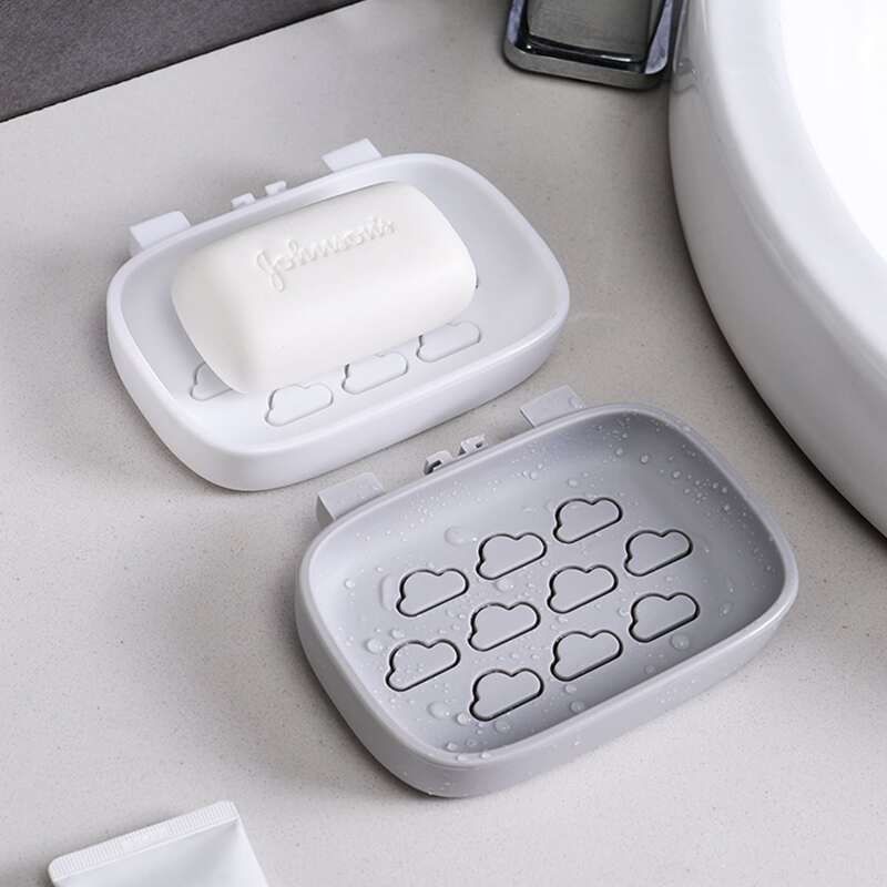 

1pc Cloud Pattern Random Color Soap Dish Holder, Multicolor