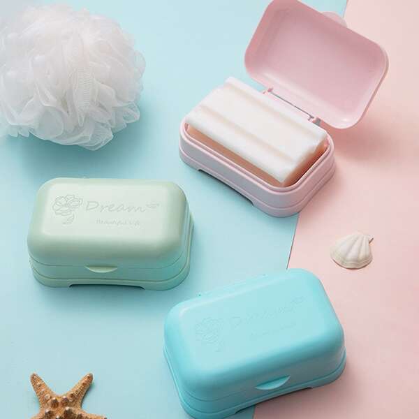 

1pc Random Drain Soap Dish, Multicolor