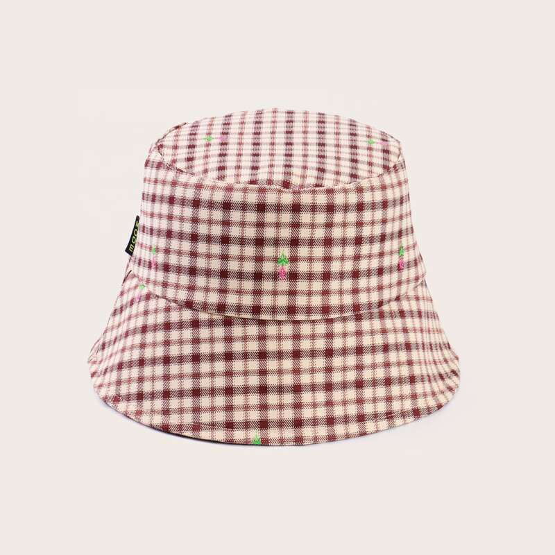 

Floral & Plaid Bucket Hat, Multicolor