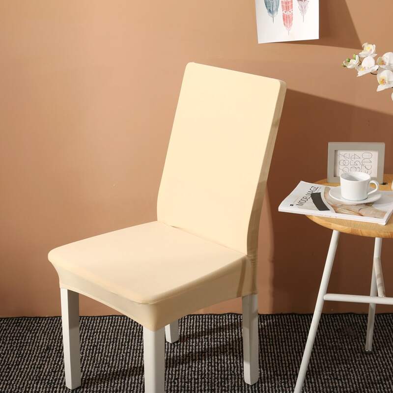 

Solid Color Stretchy Chair Cover, Apricot