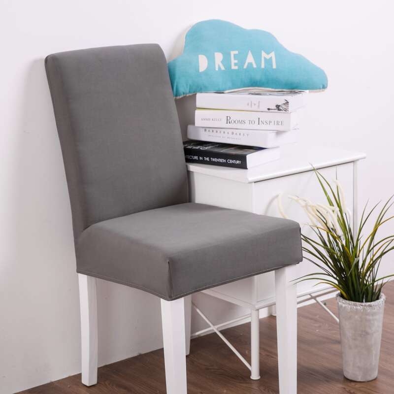 

Solid Color Stretchy Chair Cover, Grey