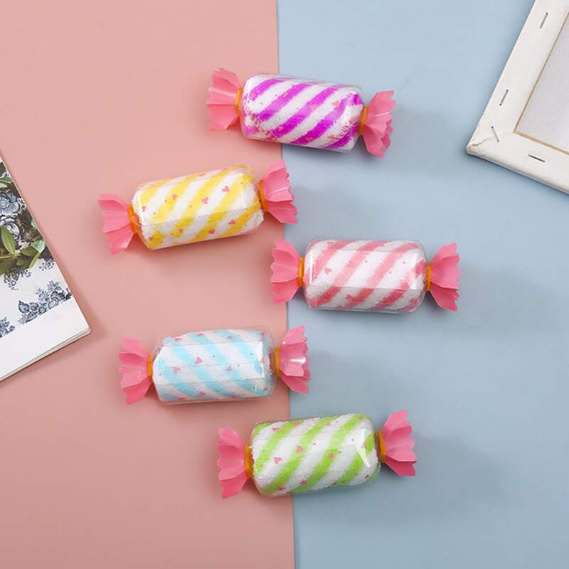 

1pc Candy Shaped Random Color Towel, Multicolor