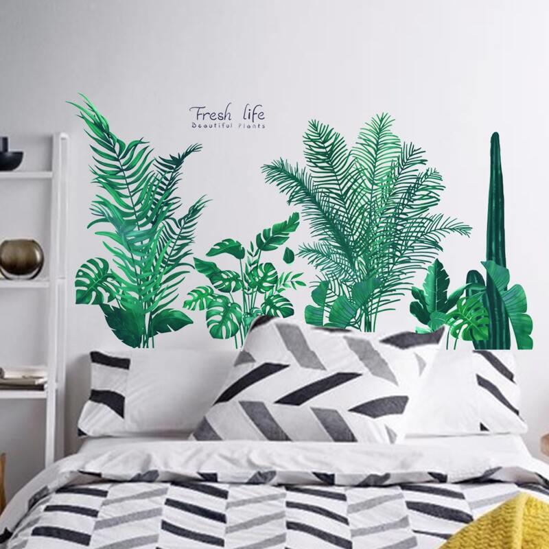 

Leaf Print Wall Sticker, Green