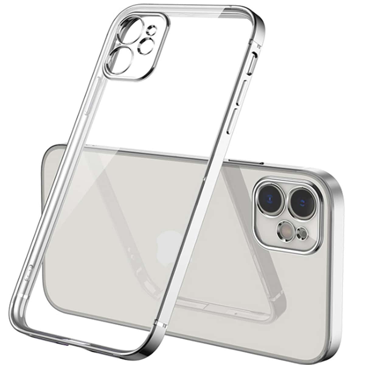 

Clear Full Cover iPhone Case, Silver