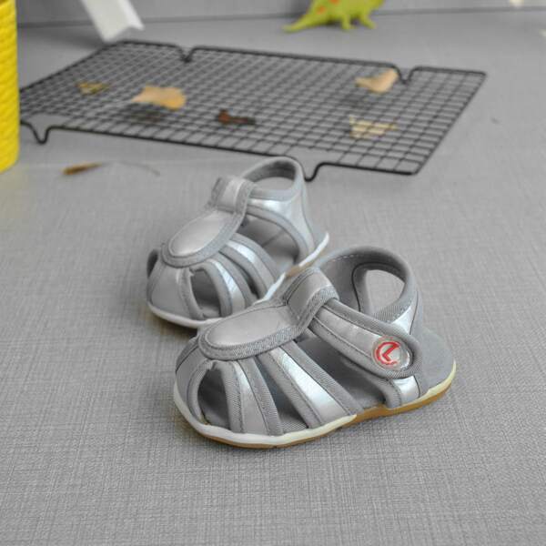 

Toddler Boys Velcro Strap Gladiator Sandals, Grey