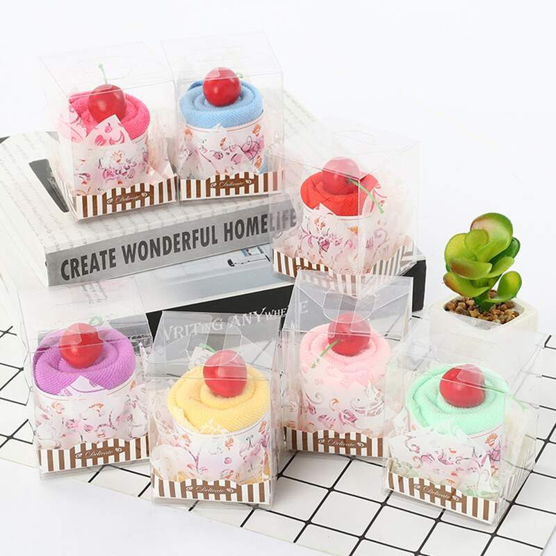 

1pc Cake Design Random Color Towel, Multicolor
