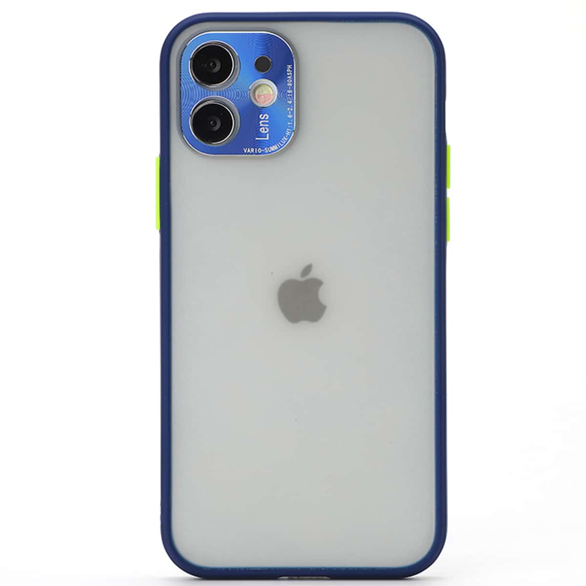 

Contrast Frame Clear iPhone Case, Blue