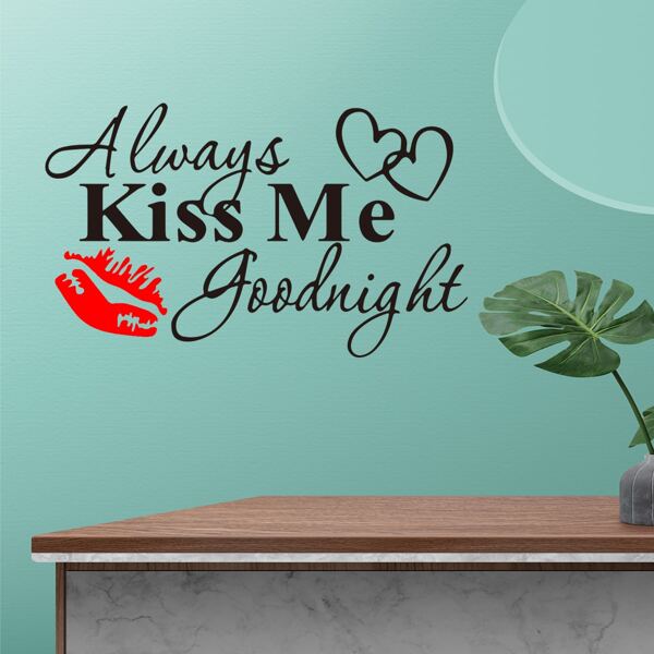 

Slogan Graphic Wall Sticker, Black