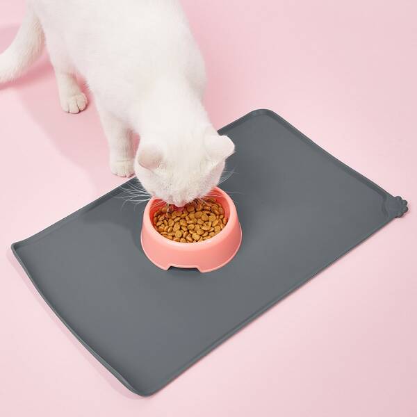 

Solid Pet Placemat, Dark grey