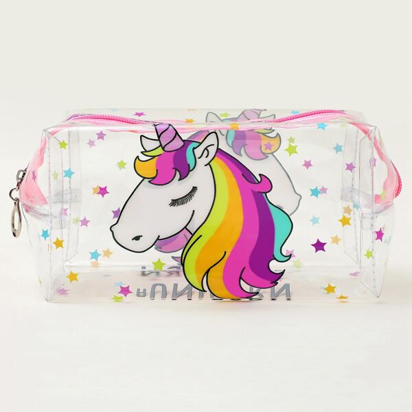 

Cartoon Unicorn Clear Makeup Bag