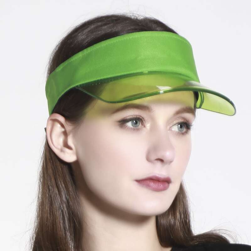 

Solid Clear Visor Hat, Green