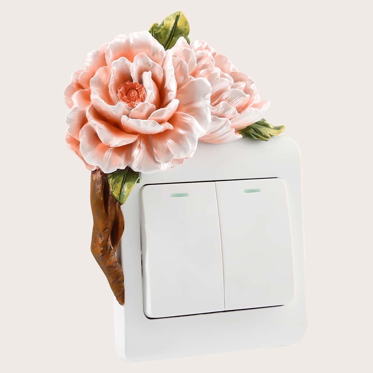 

Flower Design Wall Switch Sticker, Multicolor