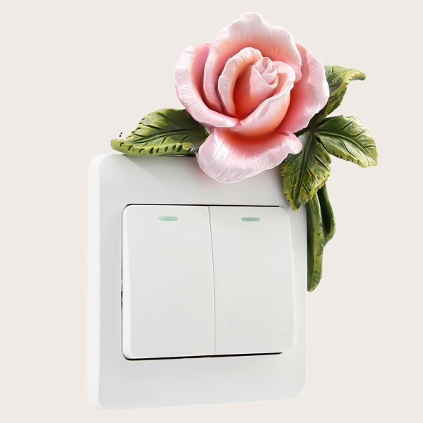 

Rose Design Wall Switch Sticker, Multicolor