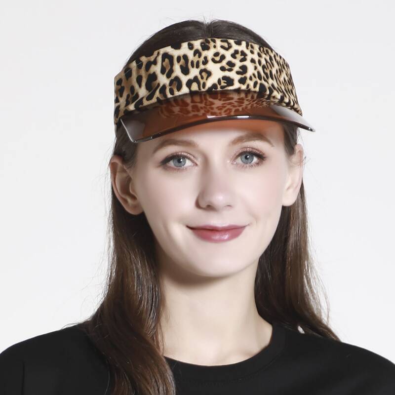 

Leopard Visor Hat, Multicolor