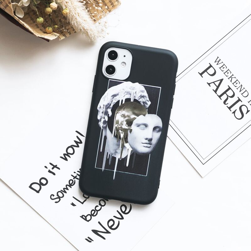 

Sculpture Graphic iPhone Case, Black and white