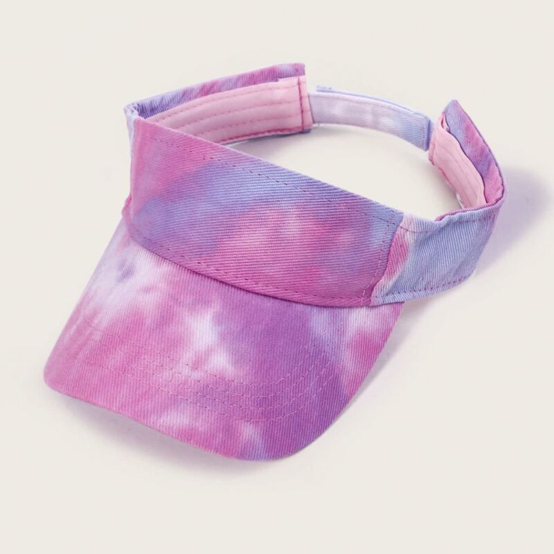 

Tie Dye Visor Hat, Mauve purple