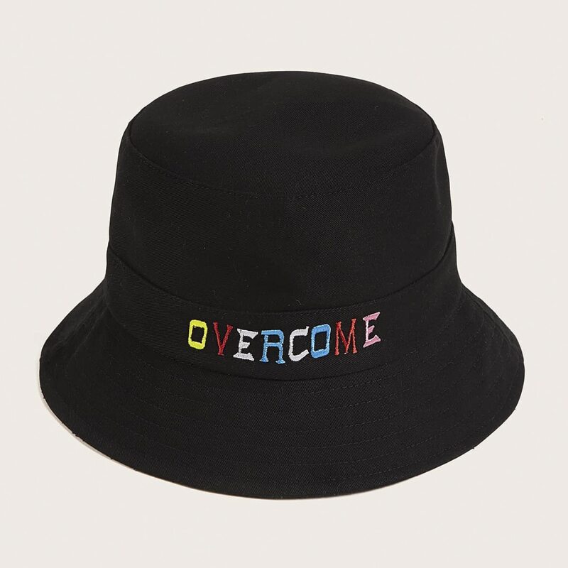 

Letter Graphic Bucket Hat, Black
