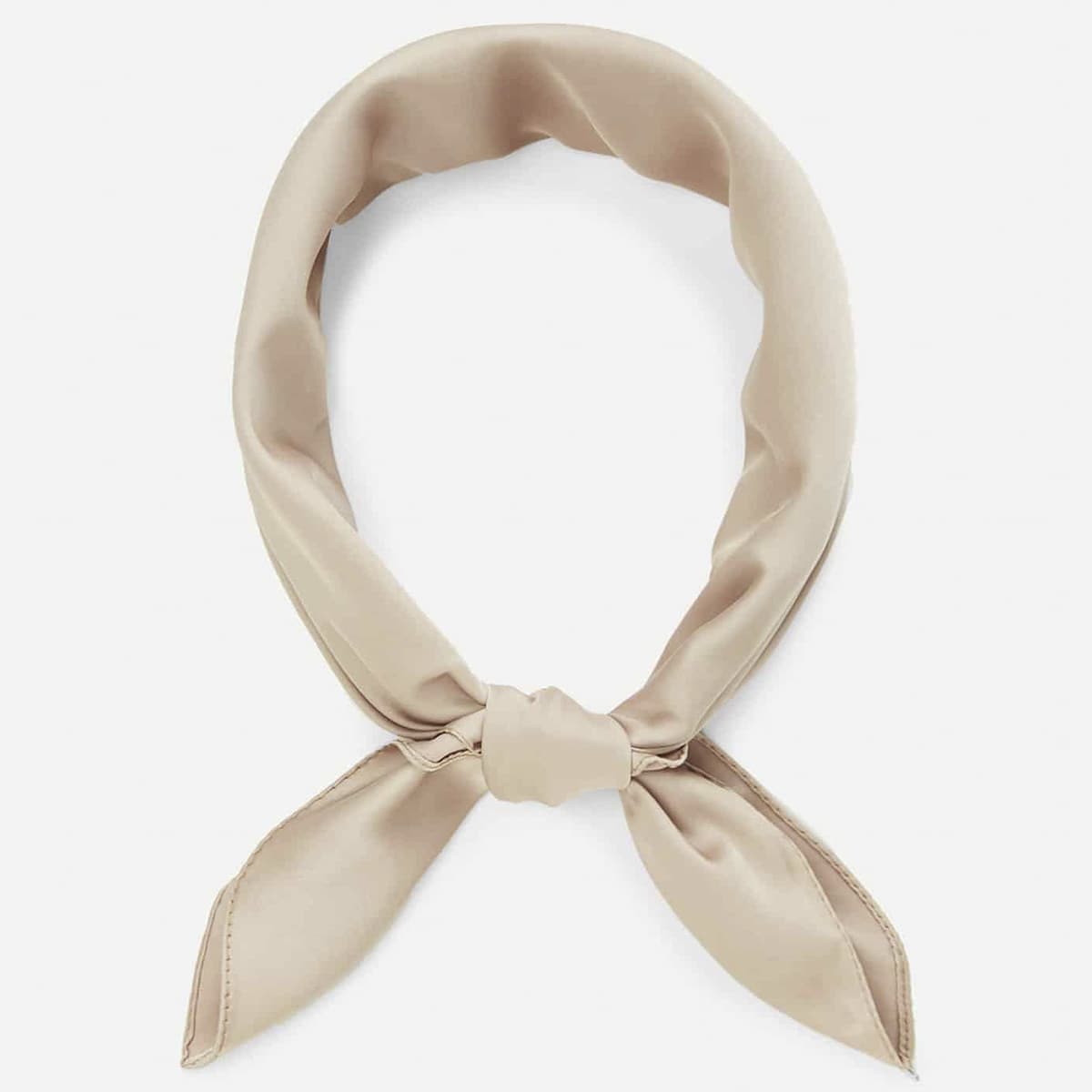 

Simple Plain Bandana, Beige