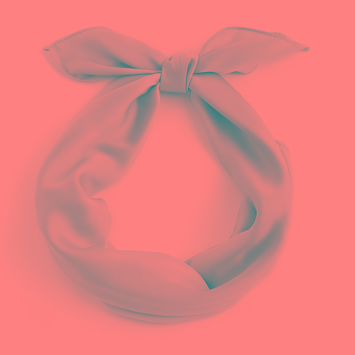 

Simple Plain Bandana, Light grey