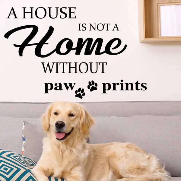 

Slogan Graphic Wall Sticker, Black