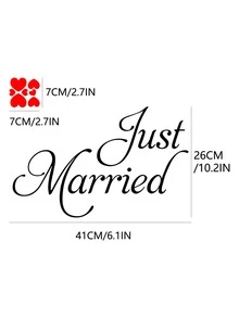 Slogan Graphic Wall Sticker - màu đen - Xem 2