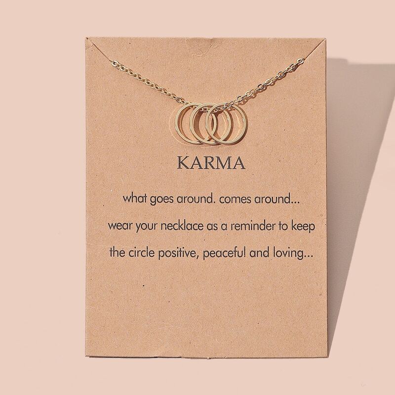 

Ring Charm Chain Necklace, Gold