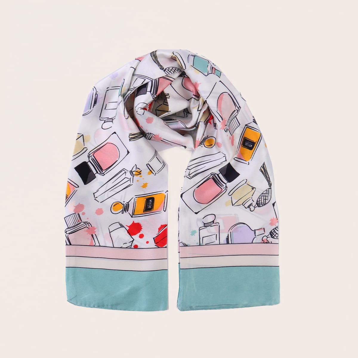 

Perfume Bottle Twilly Scarf, Multicolor