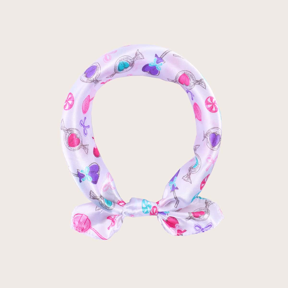 

Lollipop & Bow Bandana, Multicolor