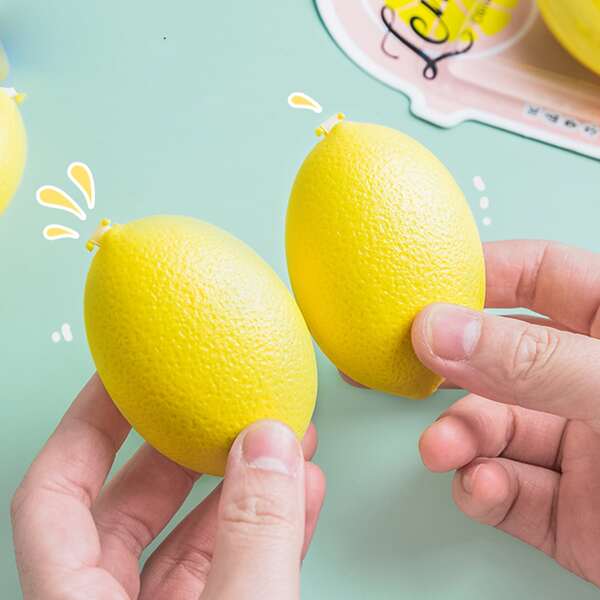 

1pc Lemon Shaped Correction Tape, Yellow