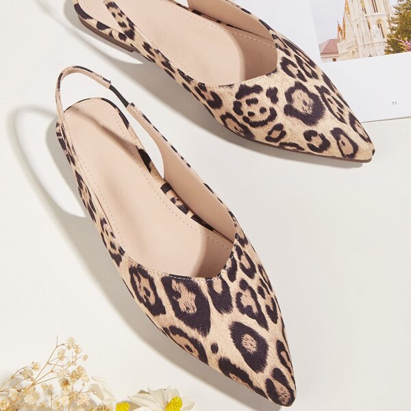 

Leopard Slingback Flats, Multicolor