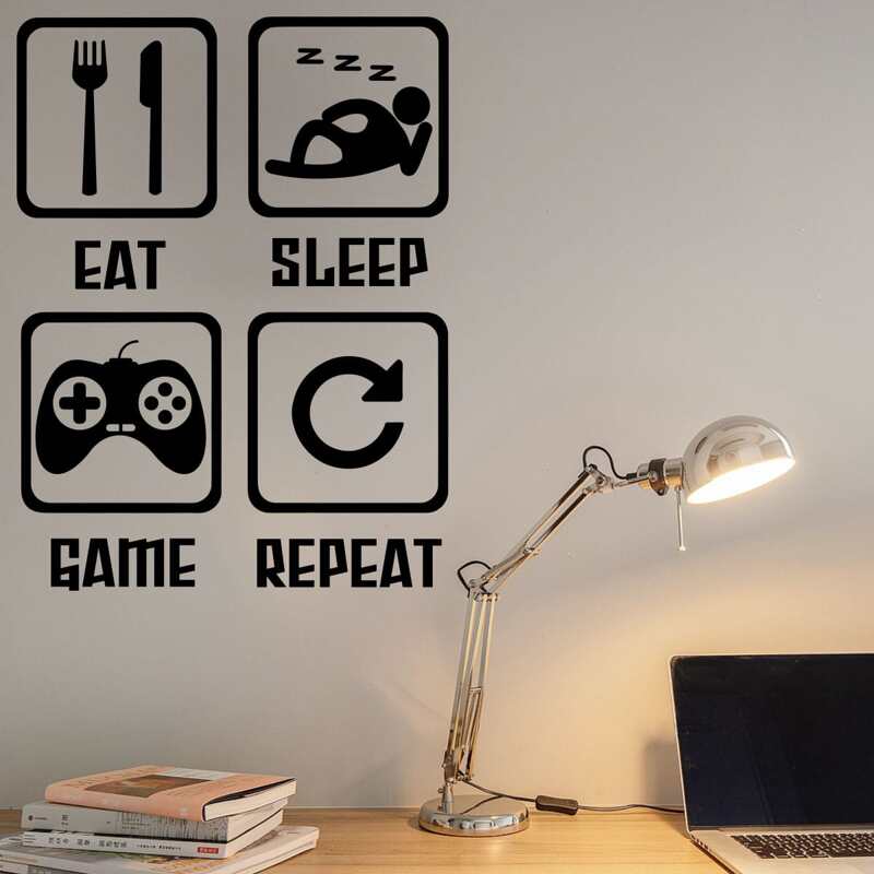 

Letter Graphic Wall Sticker, Black