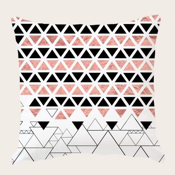 

Geometric Print Cushion Cover Without Filler, Multicolor