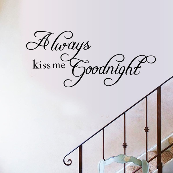 

Slogan Graphic Wall Sticker, Black