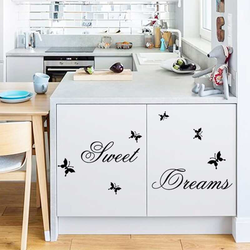 

Slogan Graphic Wall Sticker, Black