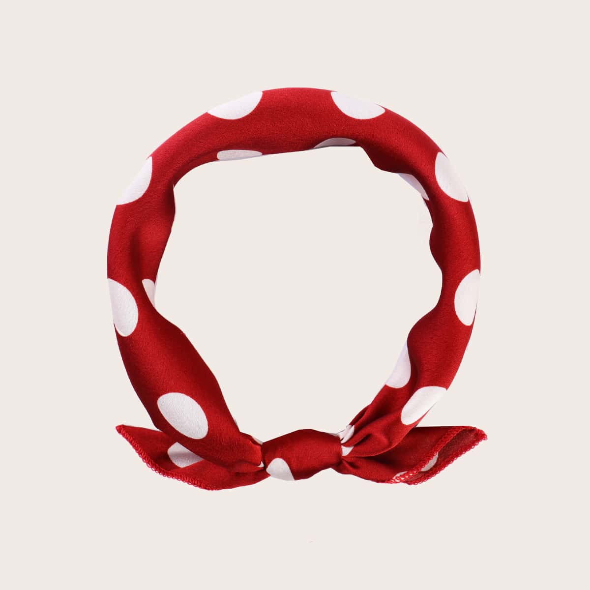 

Polka Dot Bandana, Red and white
