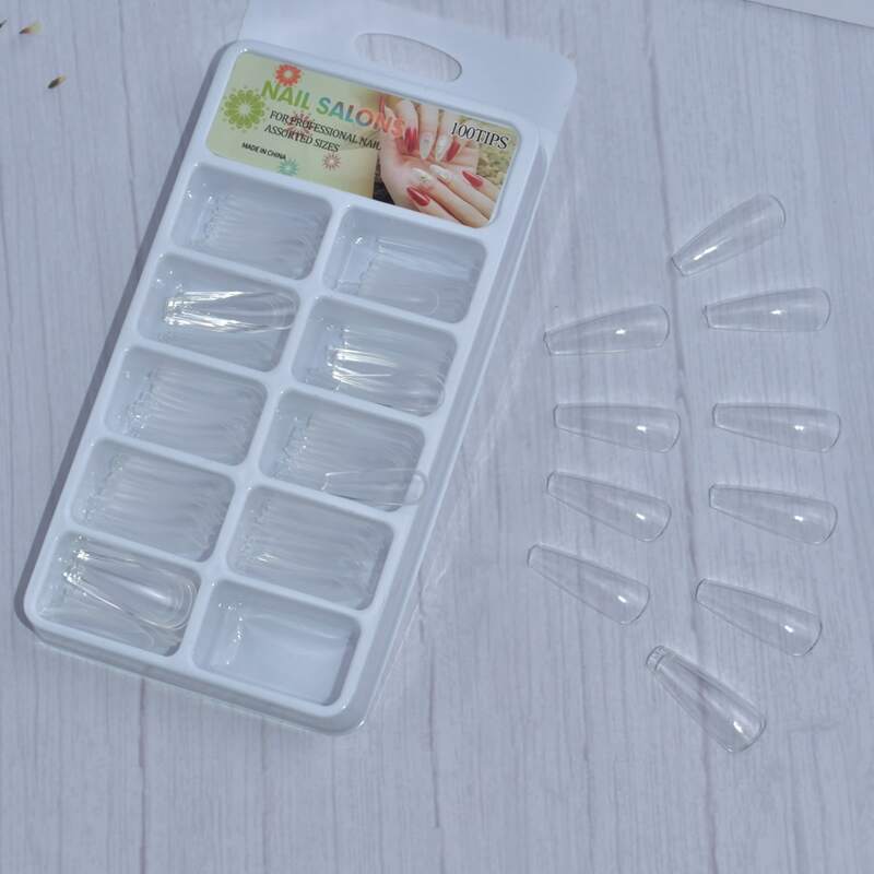 

100pcs Clear Fake Nail