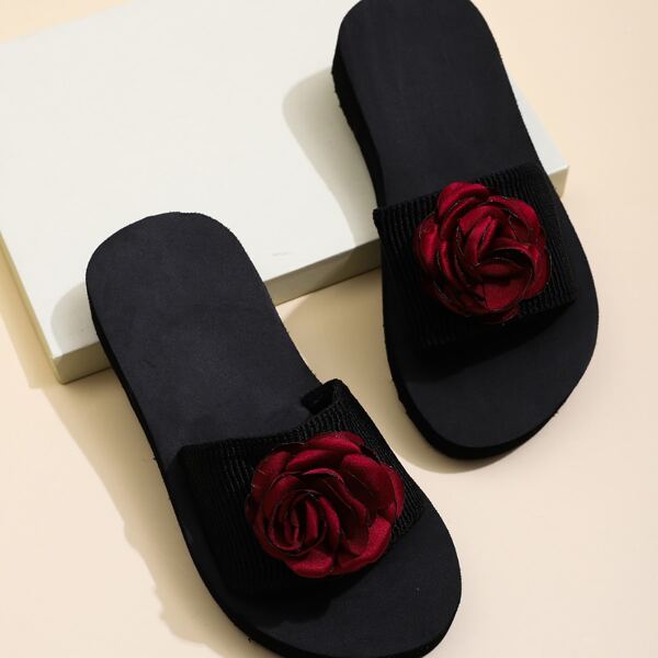 

Toddler Girls Floral Decor Slides, Burgundy