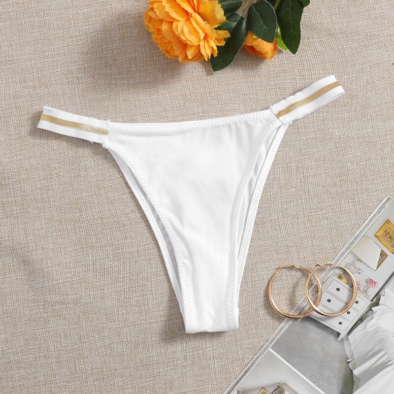 

Contrast Binding Panty, White