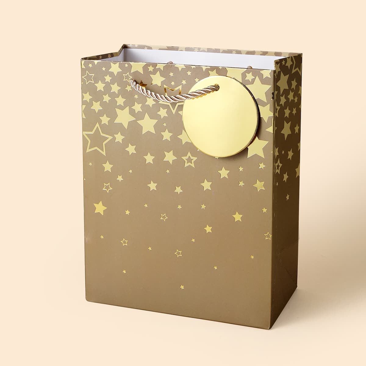 

1pc Star Print Gift Bag, Multicolor