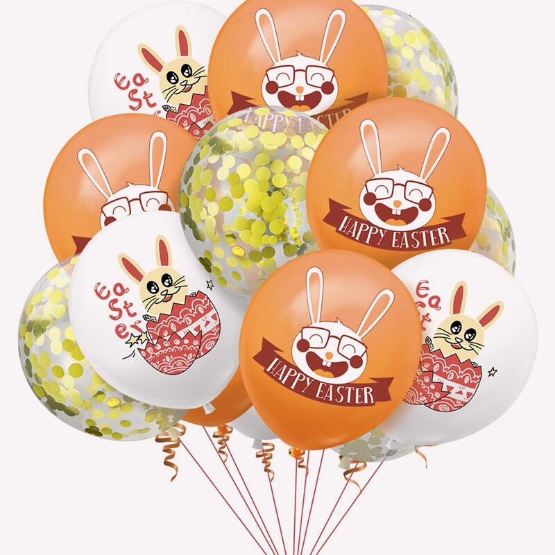 

15pcs Easter Decorative Balloon Set, Multicolor