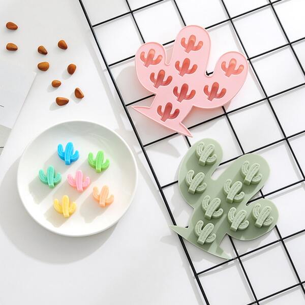 

1pc Random Cactus Pudding Mold, Multicolor