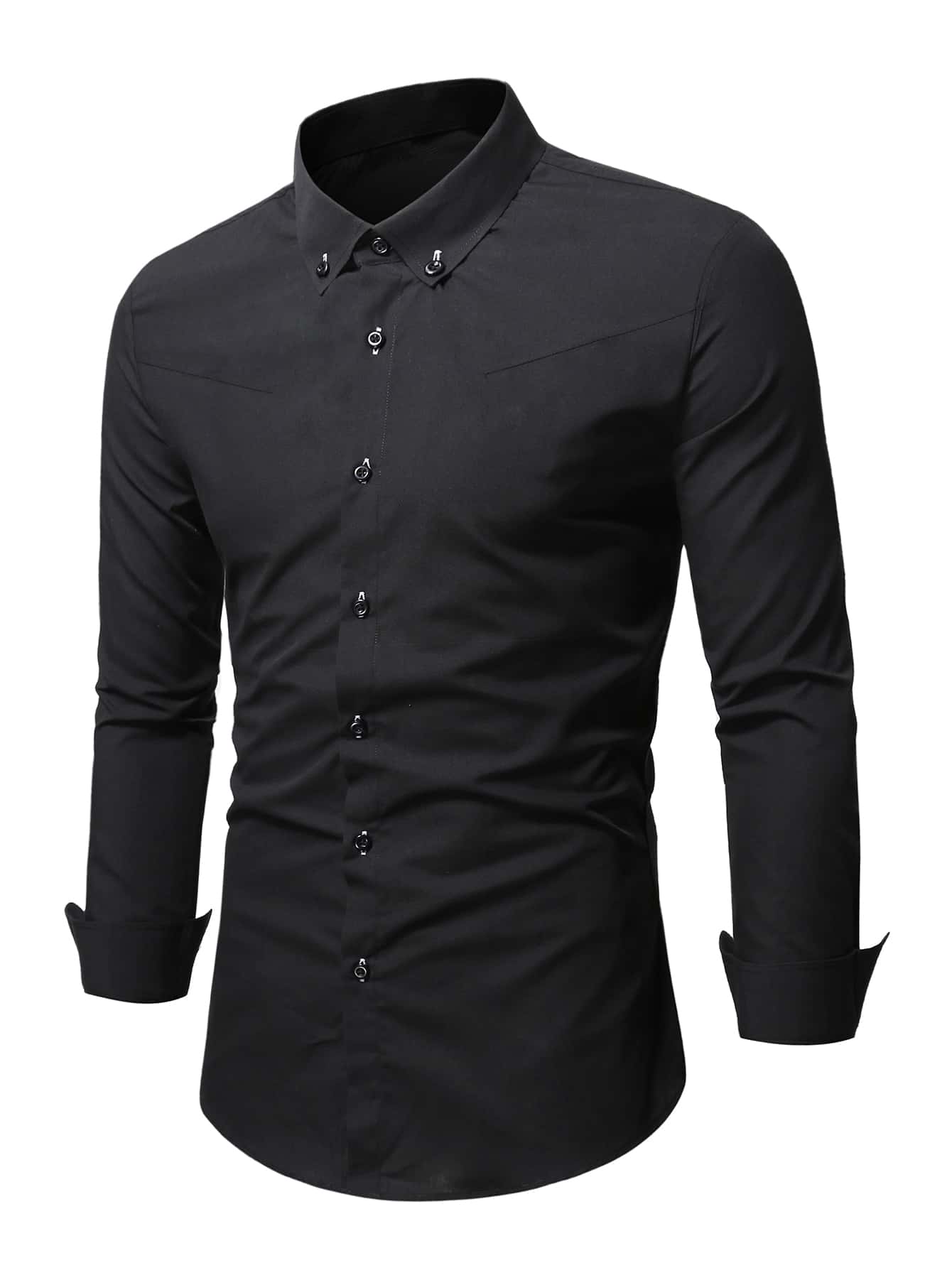 Manfinity Men Solid Button Down Shirt