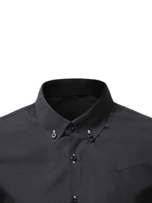 Manfinity Men Solid Button Down Shirt
