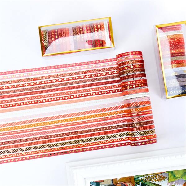 

20rolls Hot Stamping Decorative Tape, Multicolor