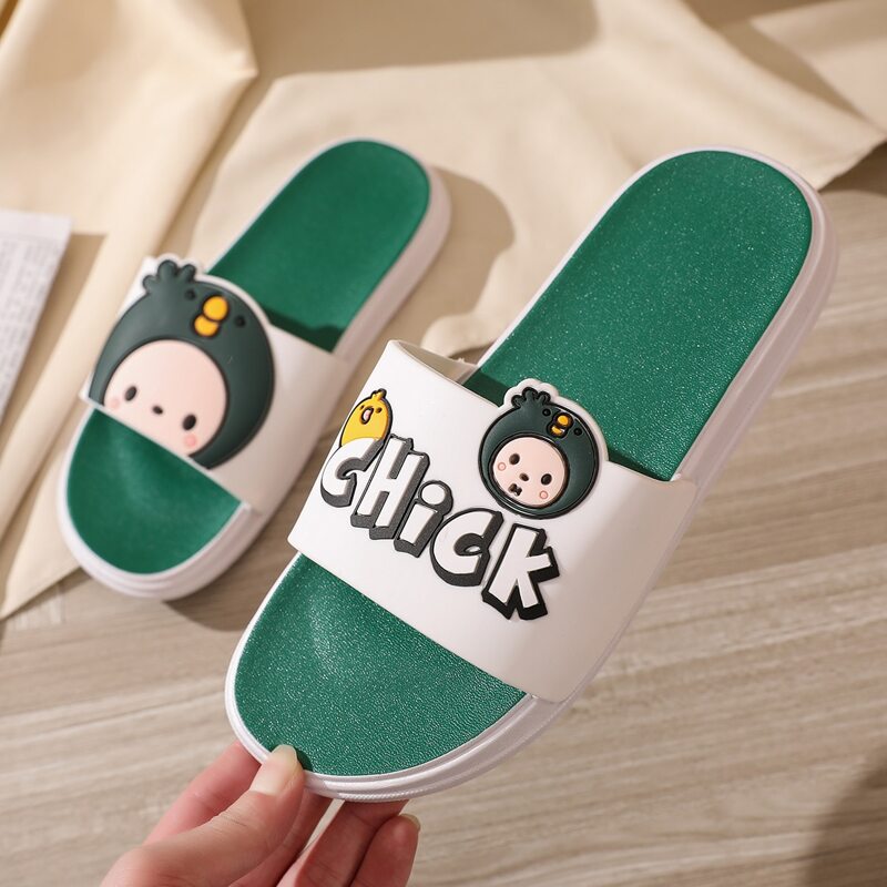 

Cartoon Chick Slides, Green