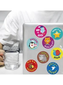 50 cái Cartoon Graphic ngẫu nhiên Sticker - Nhiều màu - Xem 3