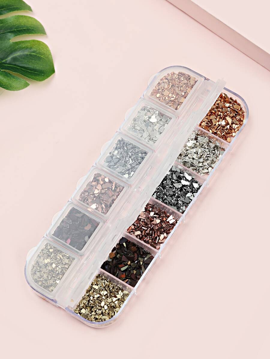 1box Mix Color Nail Art Decoration - Multicolor - View 1