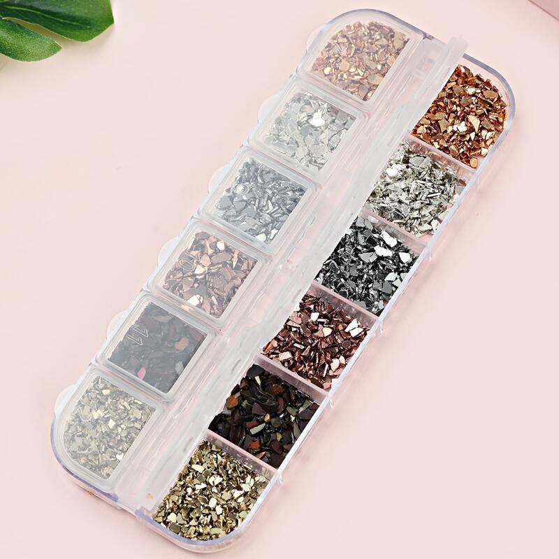 

1box Mix Color Nail Art Decoration, Multicolor